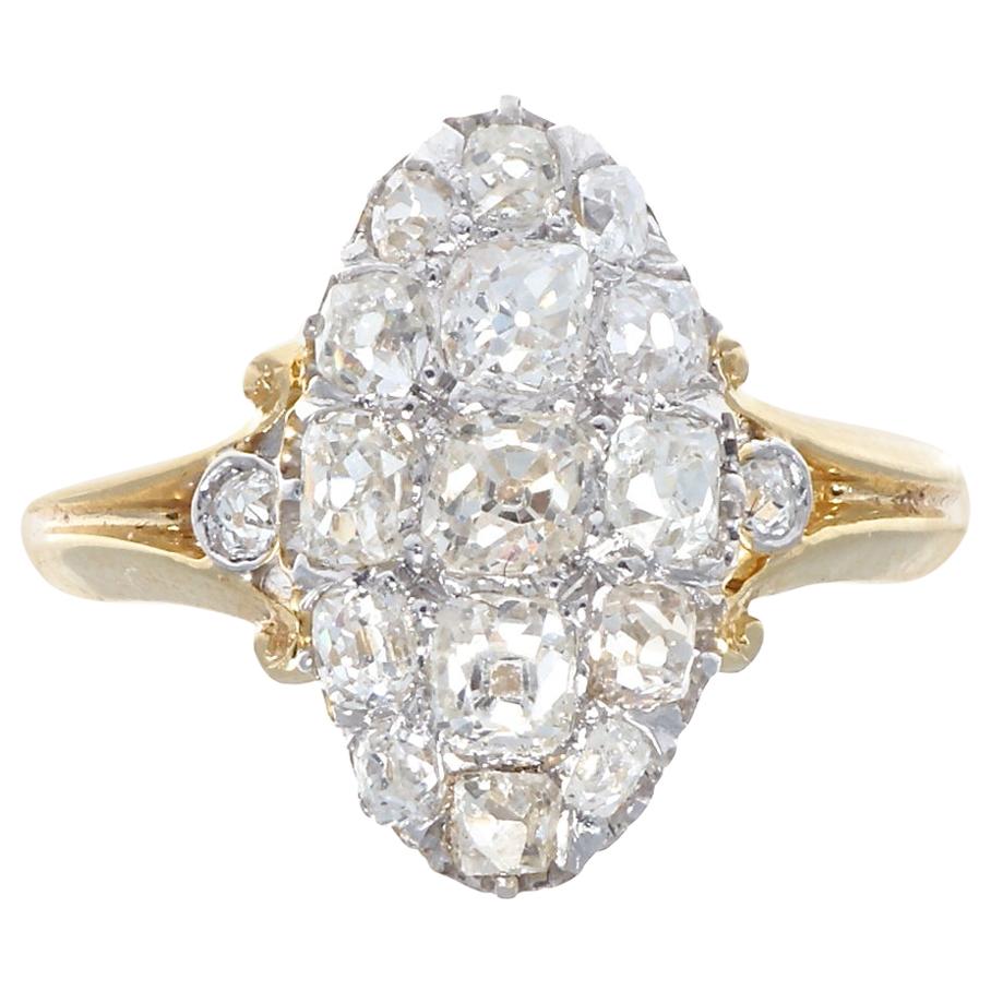 Victorian Diamond Gold Ring For Sale at 1stDibs