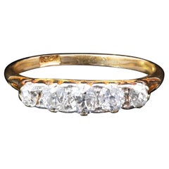 Victorian Diamond Half Hoop Ring Circa 1890s