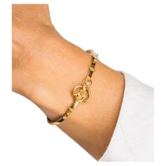 Viktorianischer Diamant & Efeu Armreif