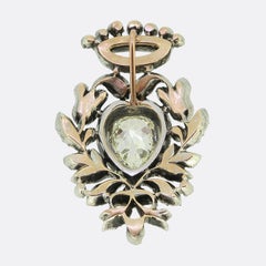 Victorian Diamond Love Heart Pendant
