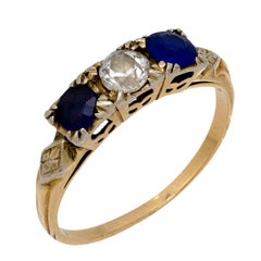 Sapphire Three-Stone Rings