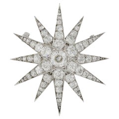 Victorian Diamond-Set Star Brooch
