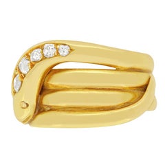 Victorian Diamond Snake Ring, C.1918