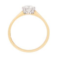 Victorian Diamond Solitaire Engagement Ring, circa 1900s