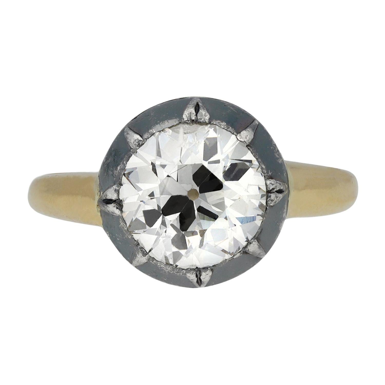Victorian Diamond Solitaire Ring, English, circa 1860