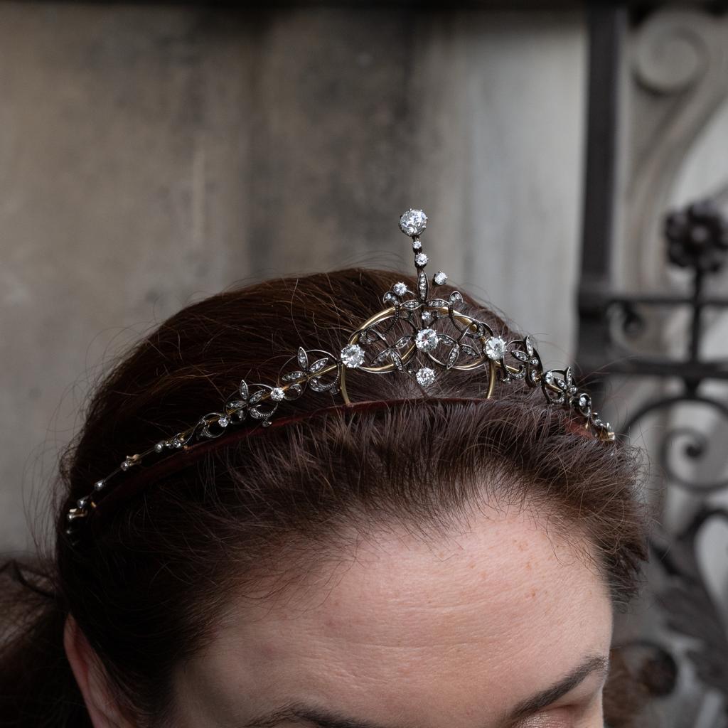 Viktorianische Diamant-Tiara im Zustand „Gut“ im Angebot in London, GB