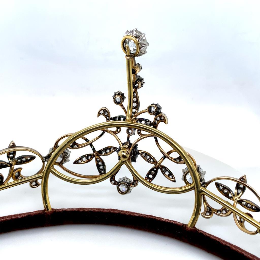Victorian Diamond Tiara In Good Condition For Sale In London, GB