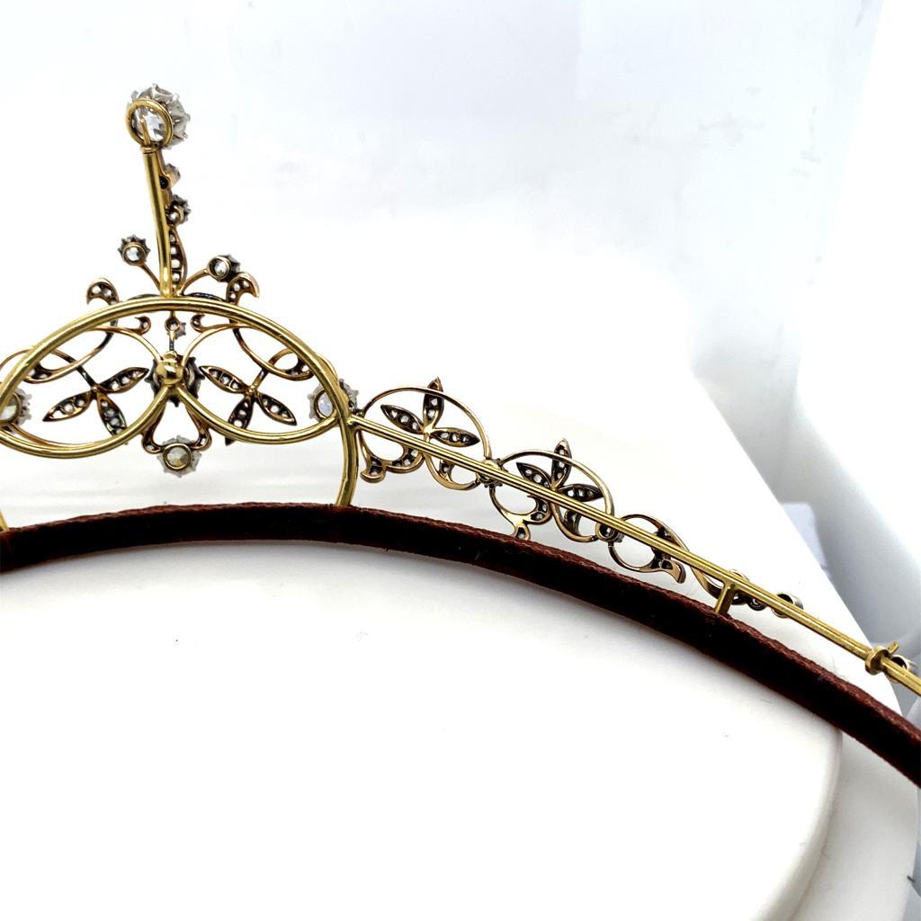 Women's Victorian Diamond Tiara For Sale