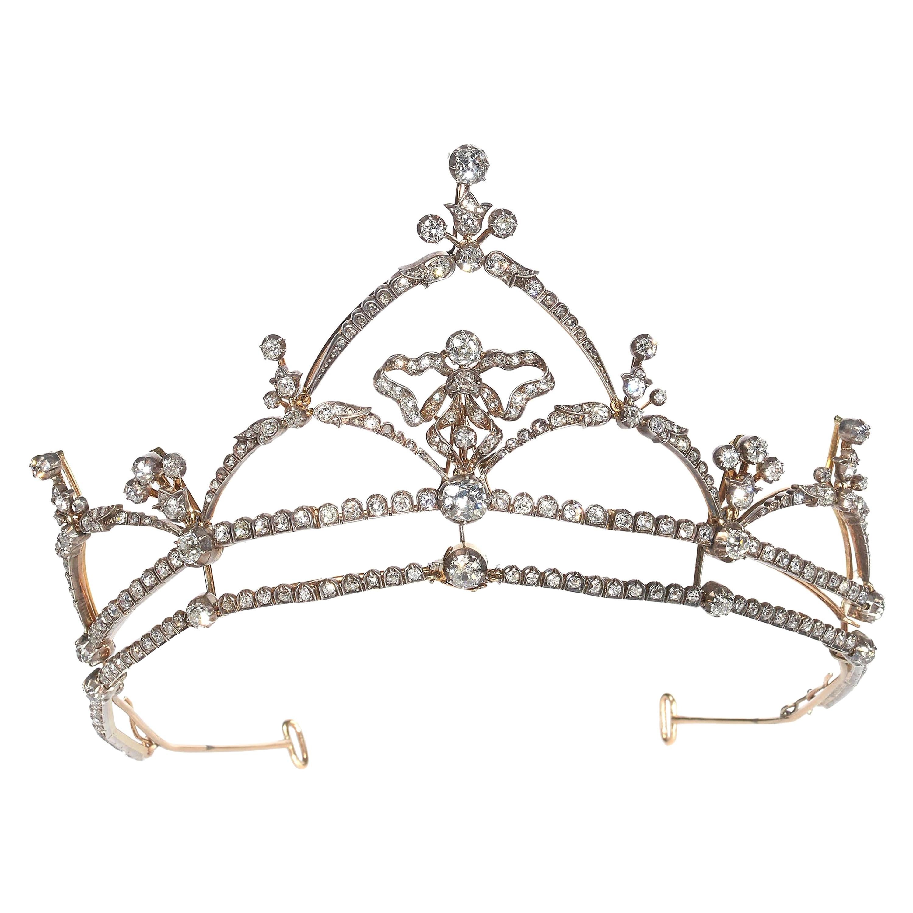 Victorian Diamond Tiara Necklace, 16.00ct