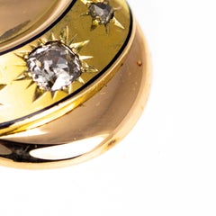 Pédant victorien en diamant, or jaune et rose