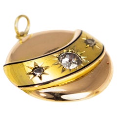 Victorian Diamond, Yellow and Rose Gold Pedant