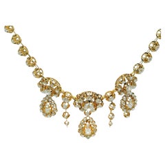 Victorian Diamonds Detachable Sections Fringe Necklace