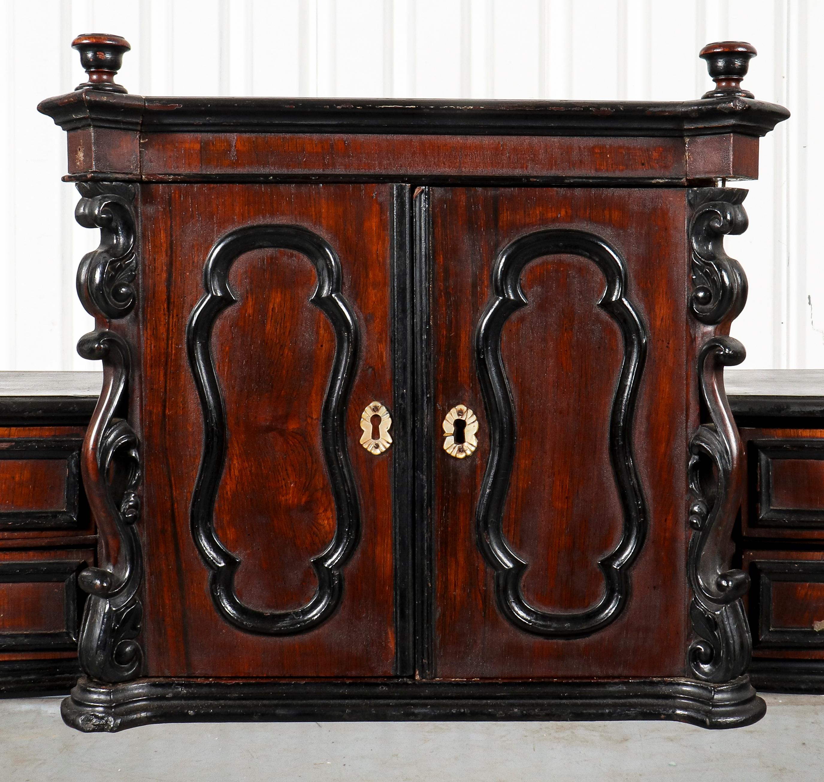 Victorian Diminutive Carved Wood Cabinet In Good Condition In New York, NY