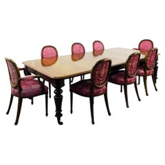 Antique Victorian Dining Set Gillows Table and 8 Chairs 1890