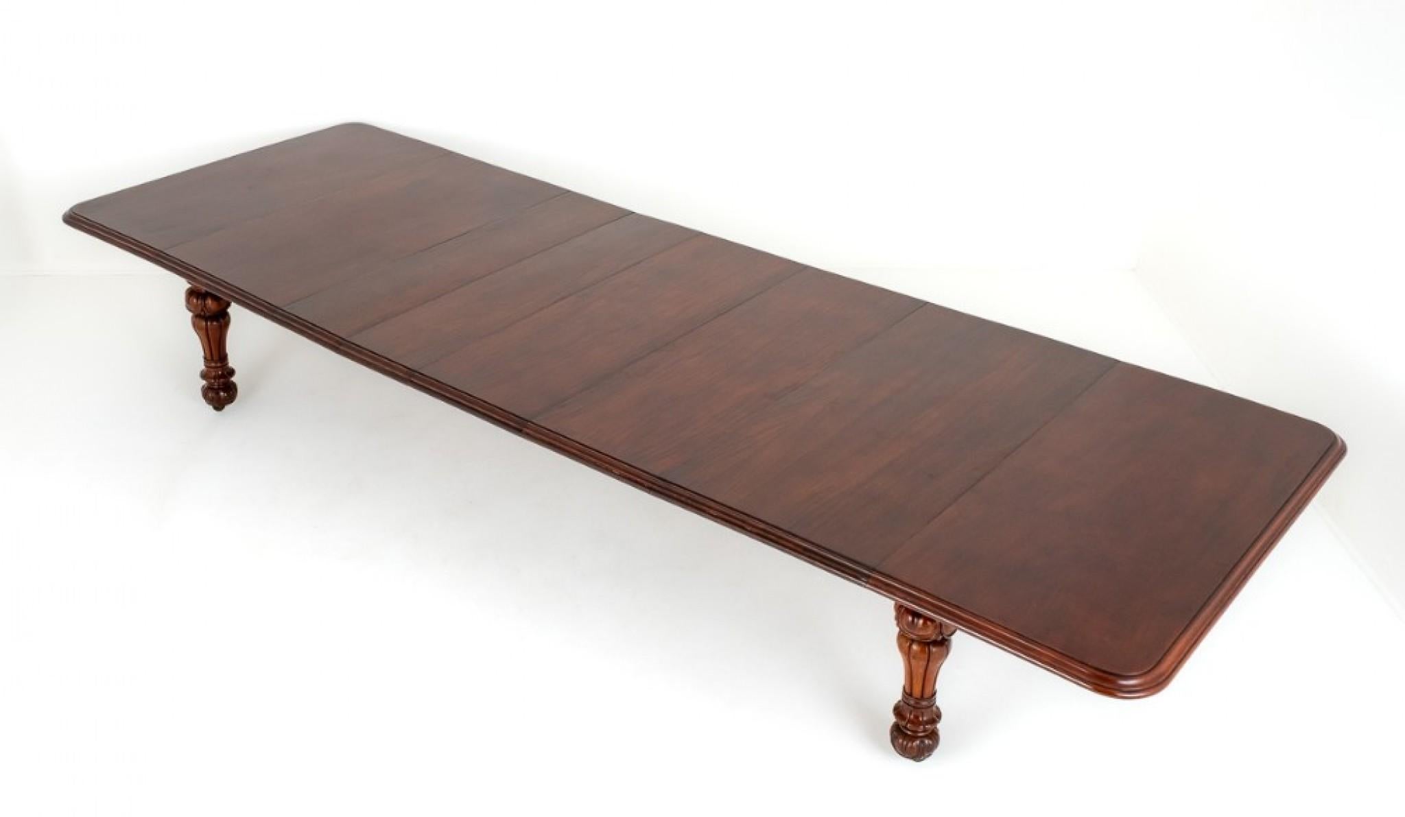 Victorian Dining Table Antique Mahogany Extending, 1860 6
