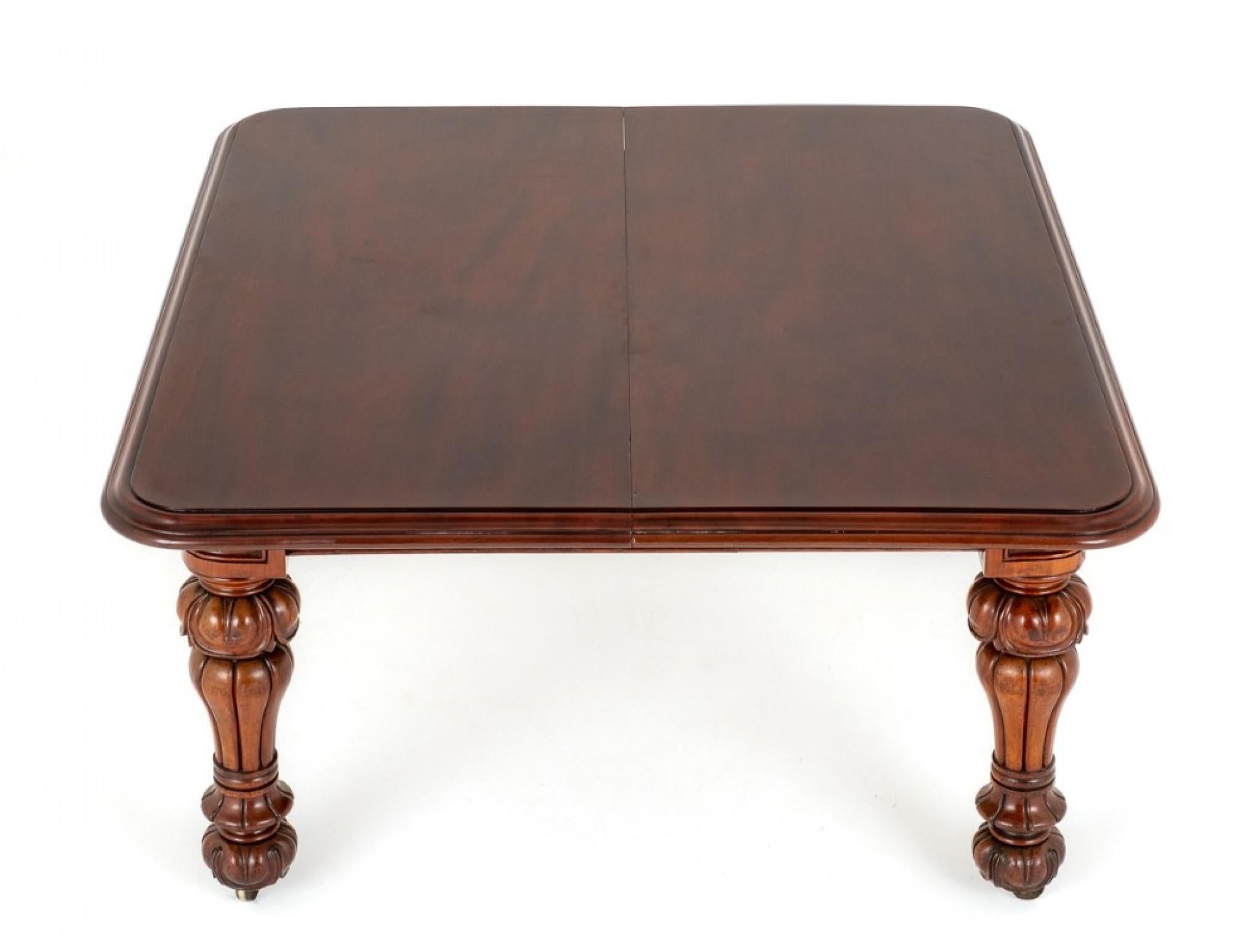 Victorian Dining Table Antique Mahogany Extending, 1860 8