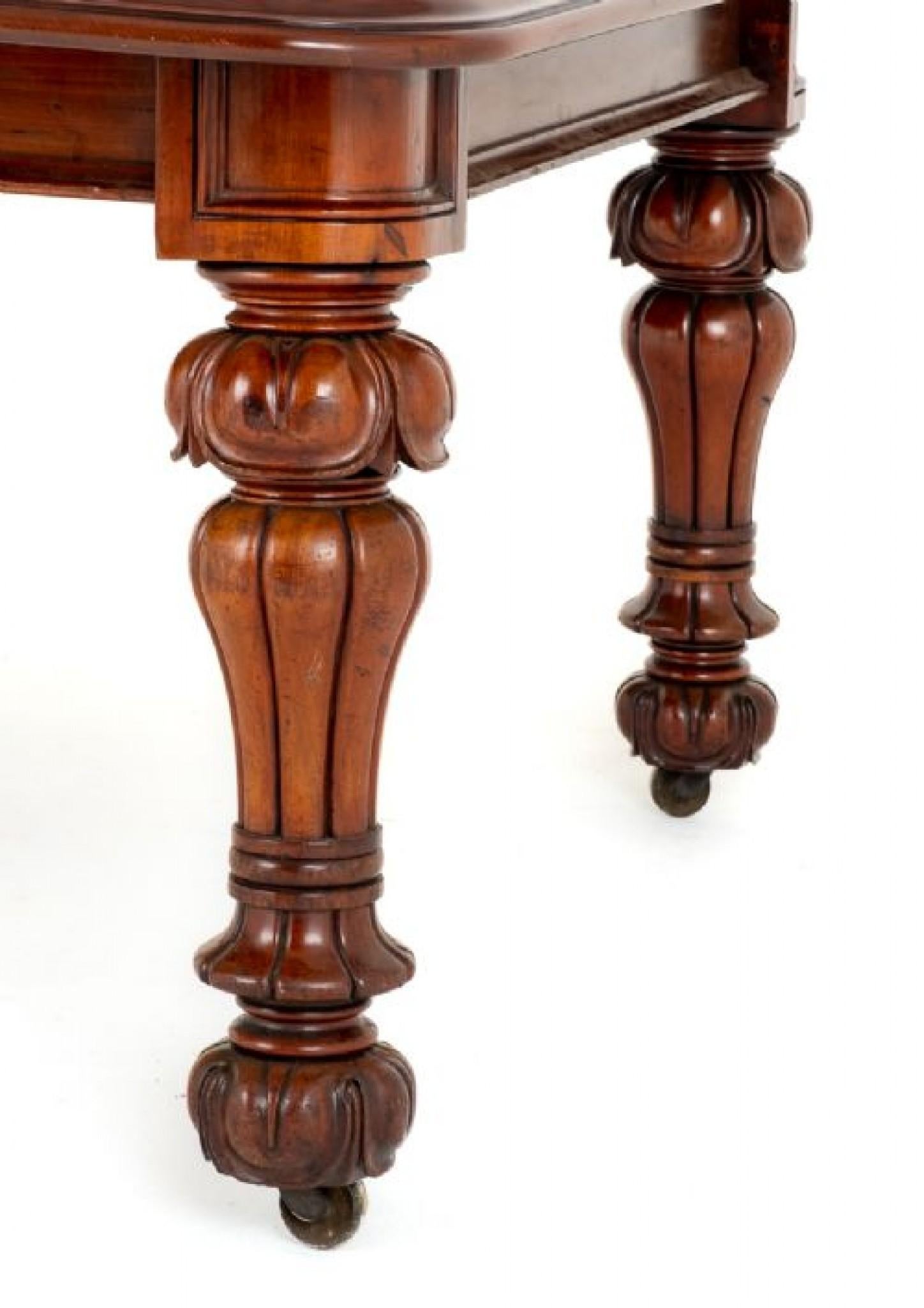 Victorian Dining Table Antique Mahogany Extending, 1860 12