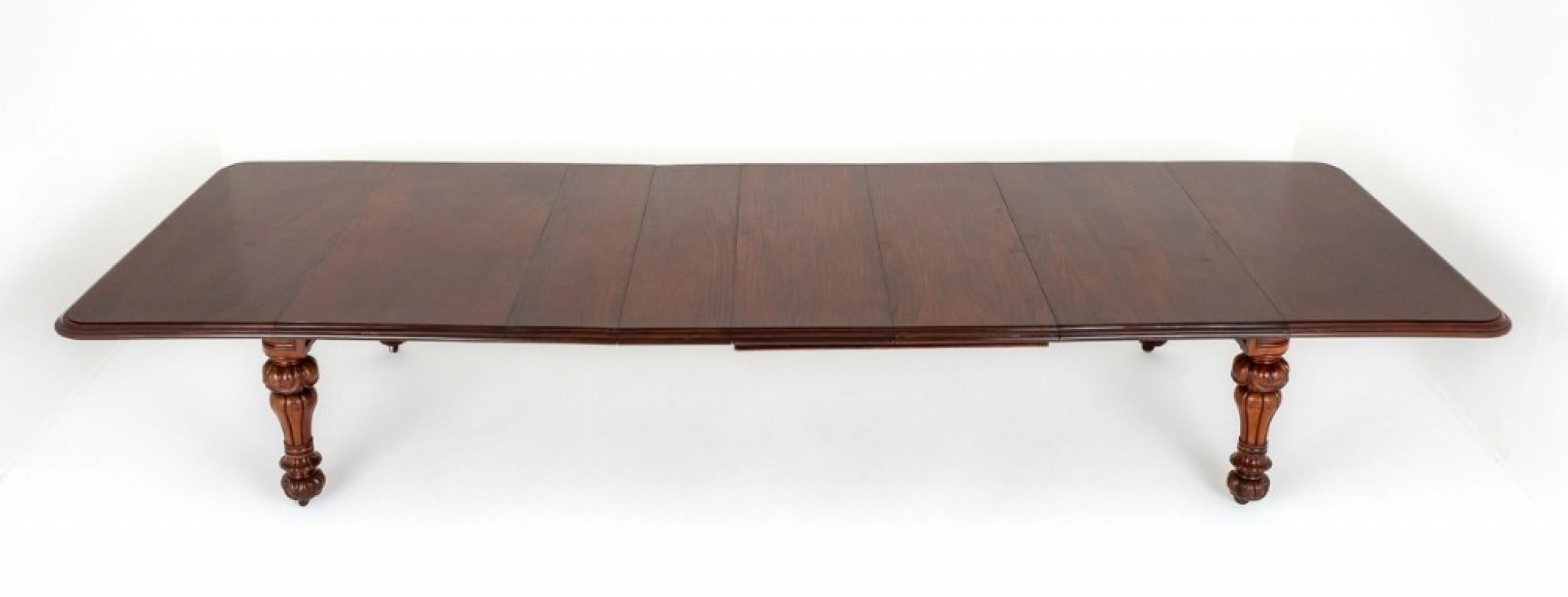 Victorian Dining Table Antique Mahogany Extending, 1860 3