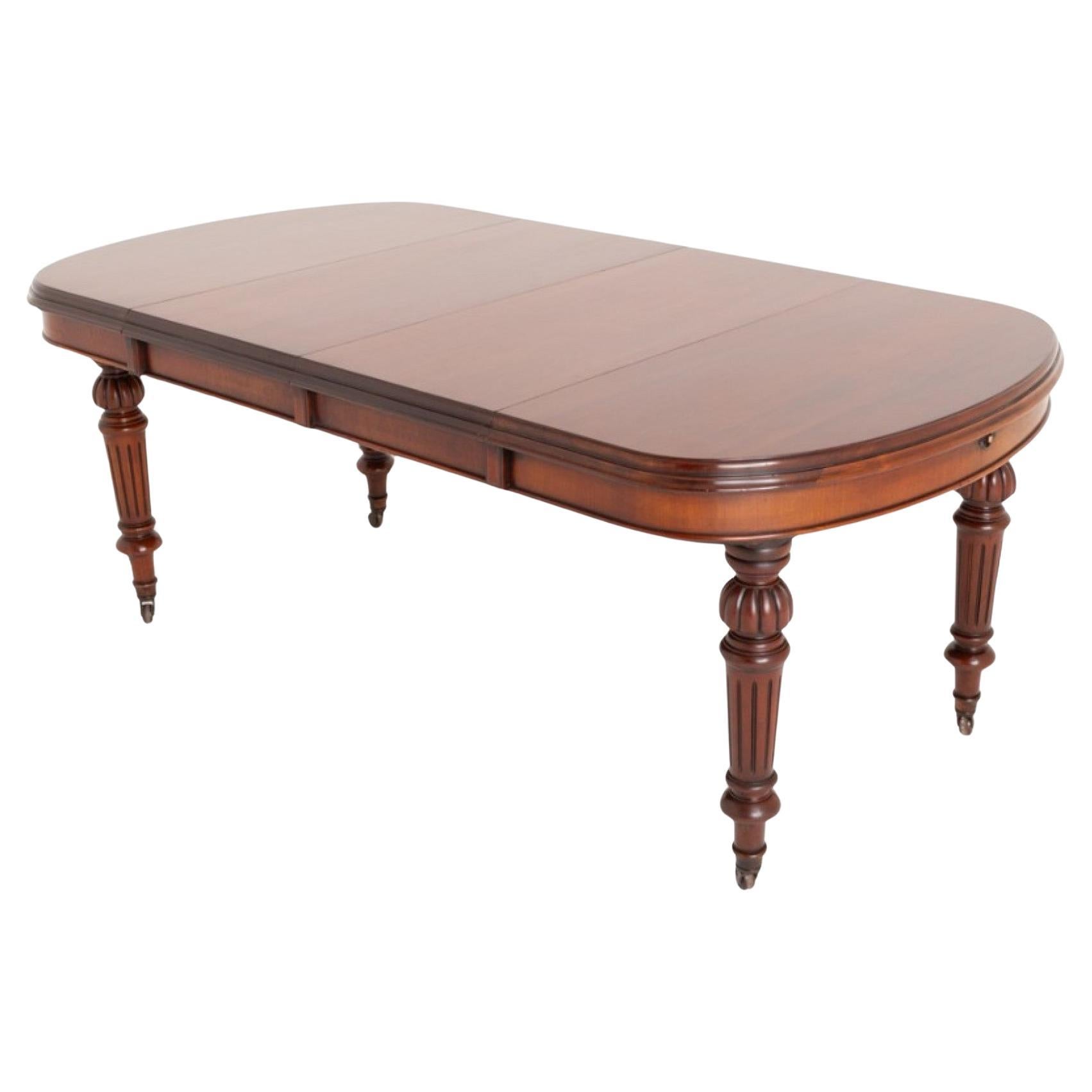 Victorian Dining Table Extending 10 Seater Mahogany 1860