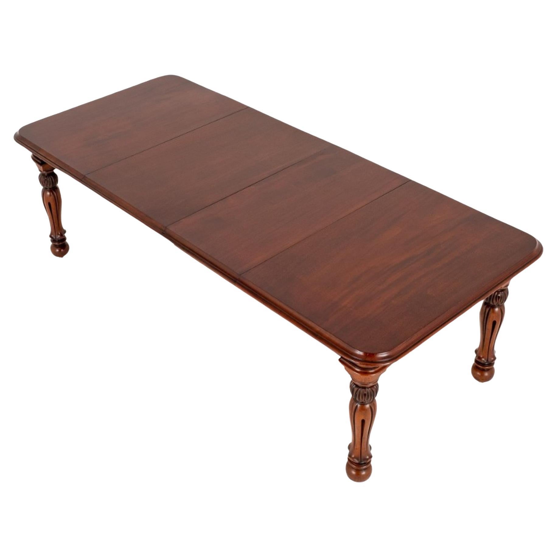 Victorian Dining Table Extending 2 Leaf Mahogany 1860 For Sale