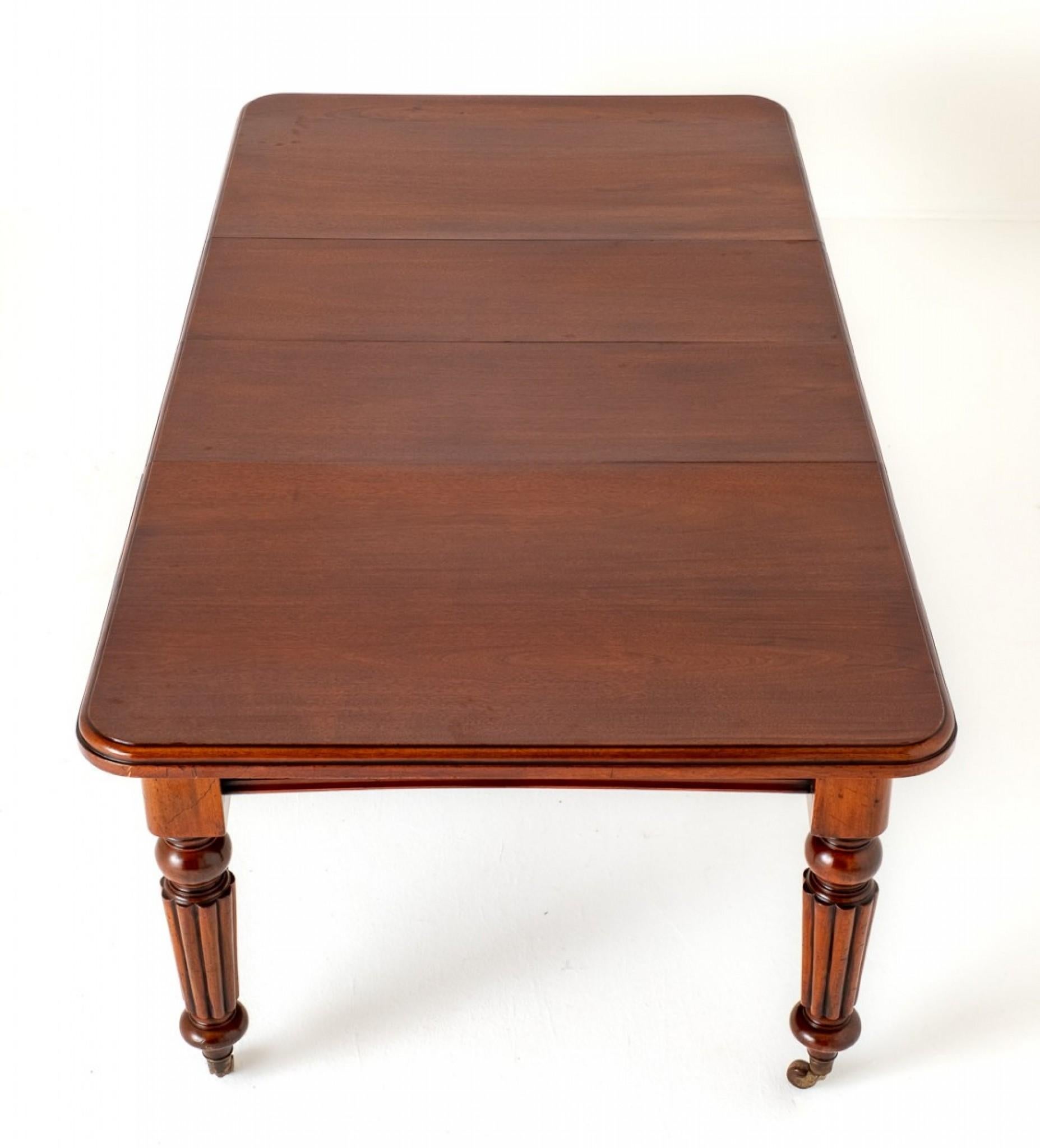 Regency Victorian Dining Table Extending Mahogany 1850 For Sale