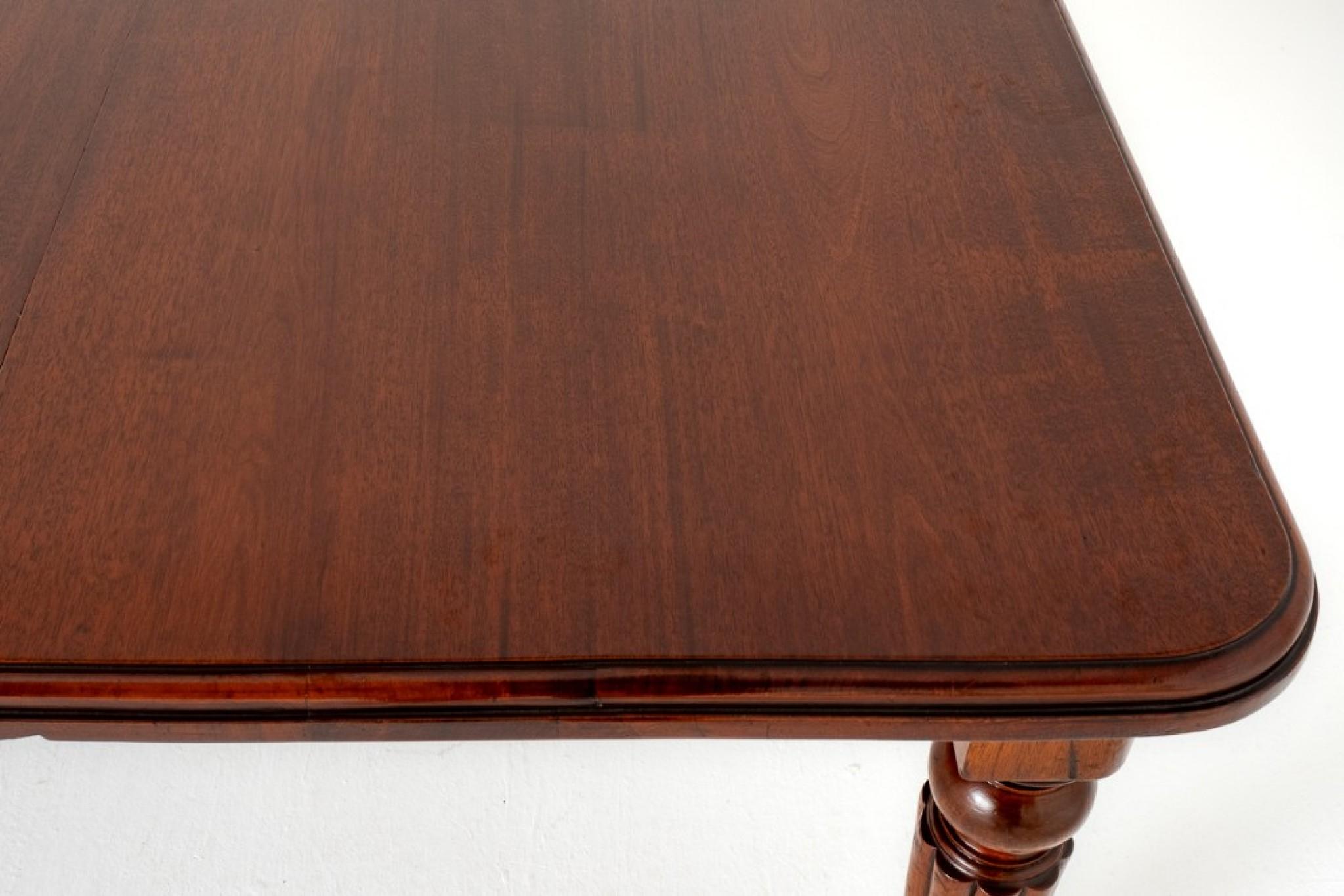 Victorian Dining Table Extending Mahogany 1850 For Sale 2