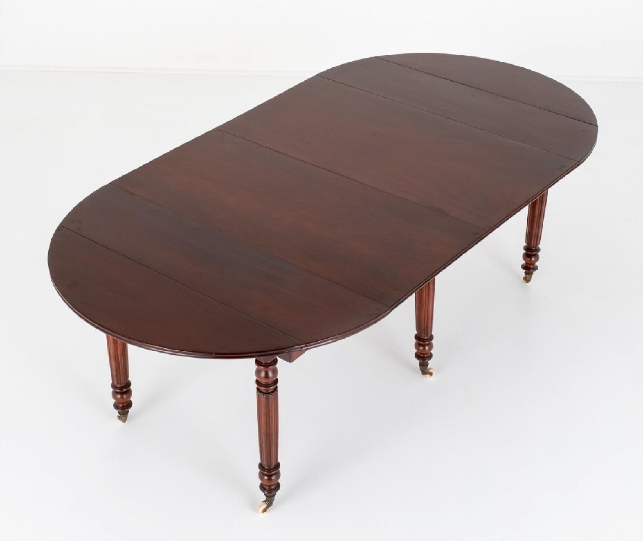 Victorian Dining Table Extending Mahogany 1860 For Sale at 1stDibs