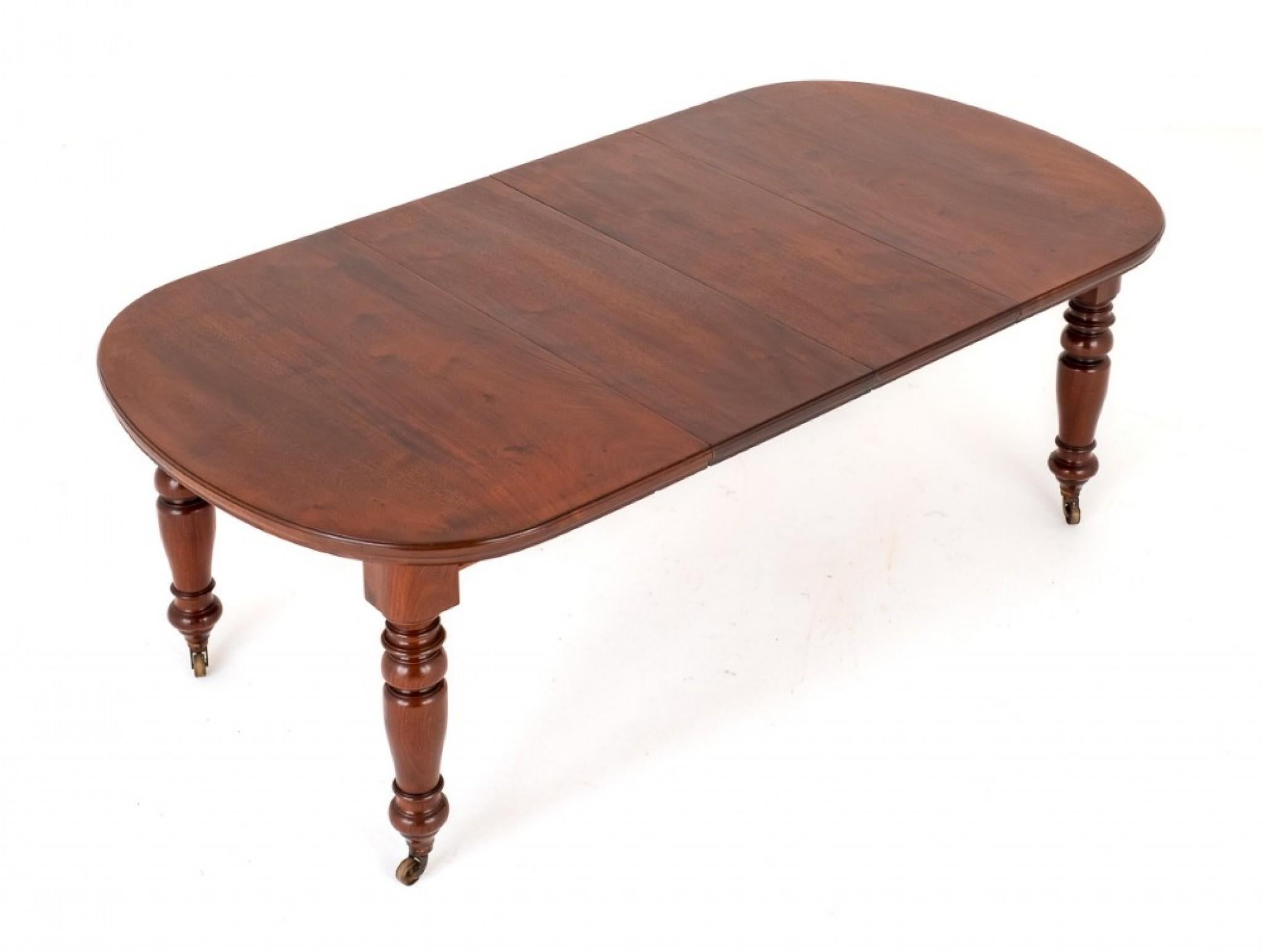 Victorian Dining Table Extending Mahogany, 1880 In Good Condition For Sale In Potters Bar, GB