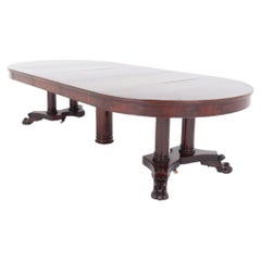 Victorian Dining Table Extending Split Base 12 Seater 1870