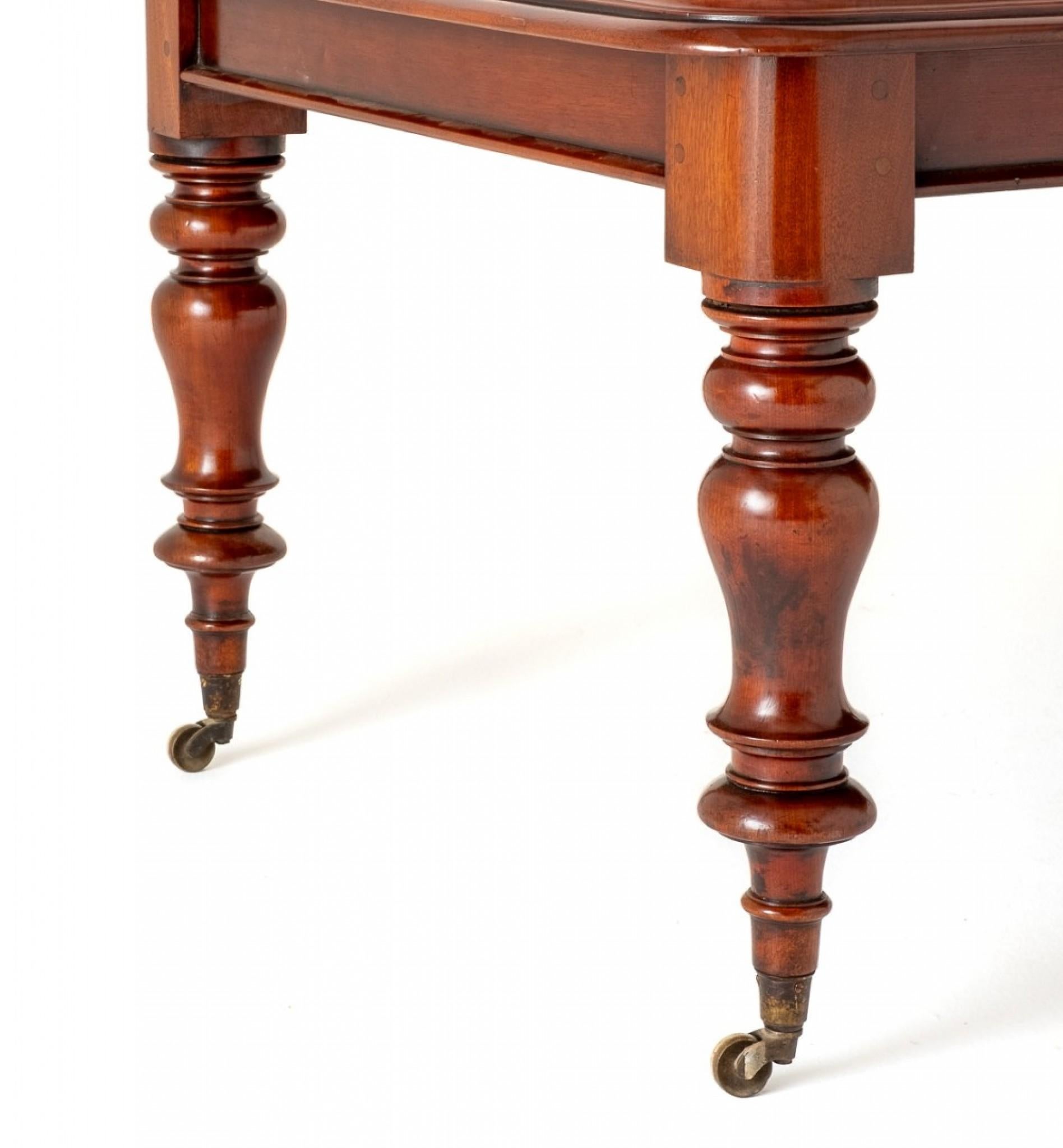 Victorian Dining Table Mahogany 2 Leaf Extending 1860 3