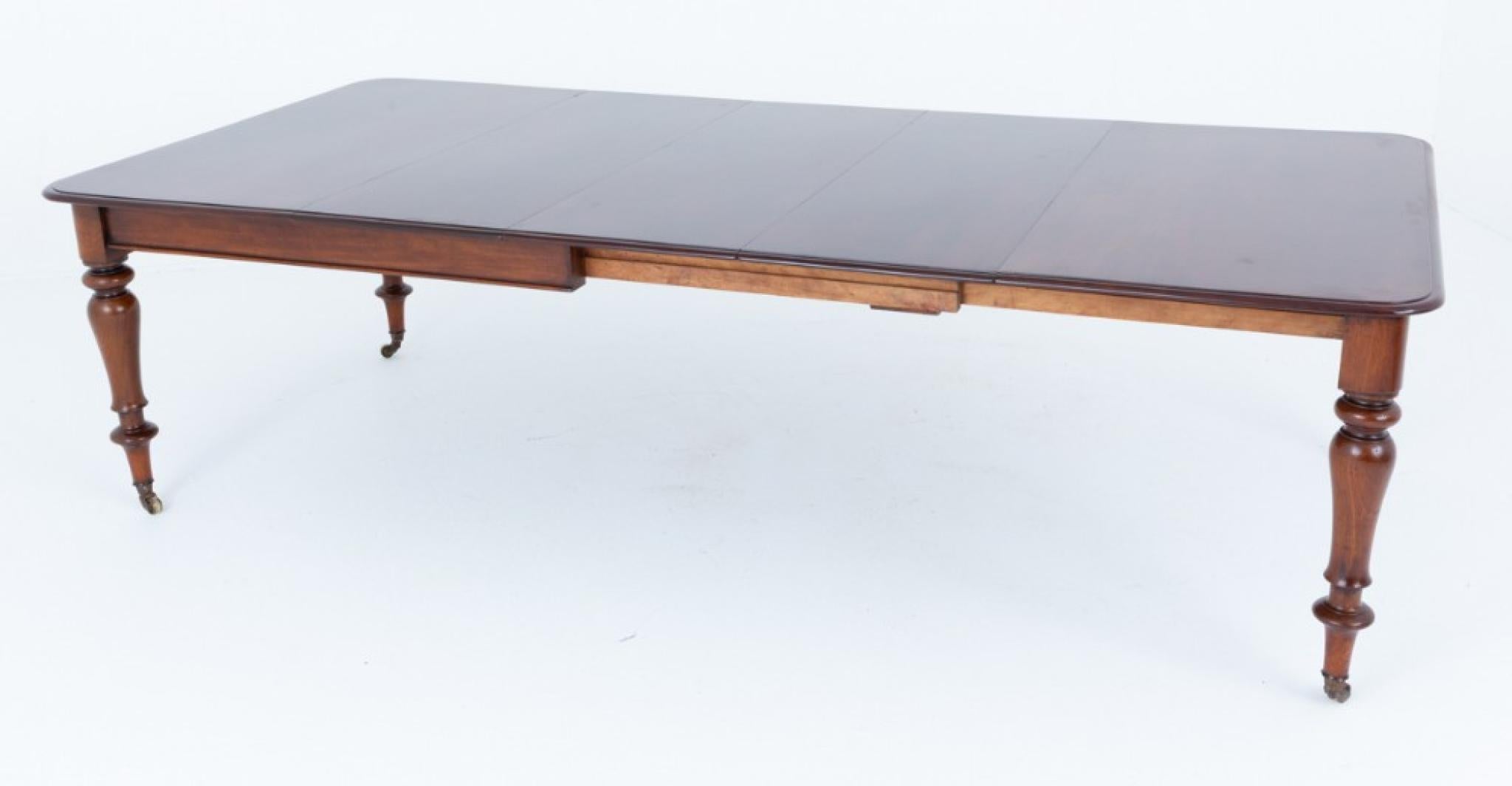 Victorian Dining Table Mahogany Extending 12 Seater 1860 For Sale 2