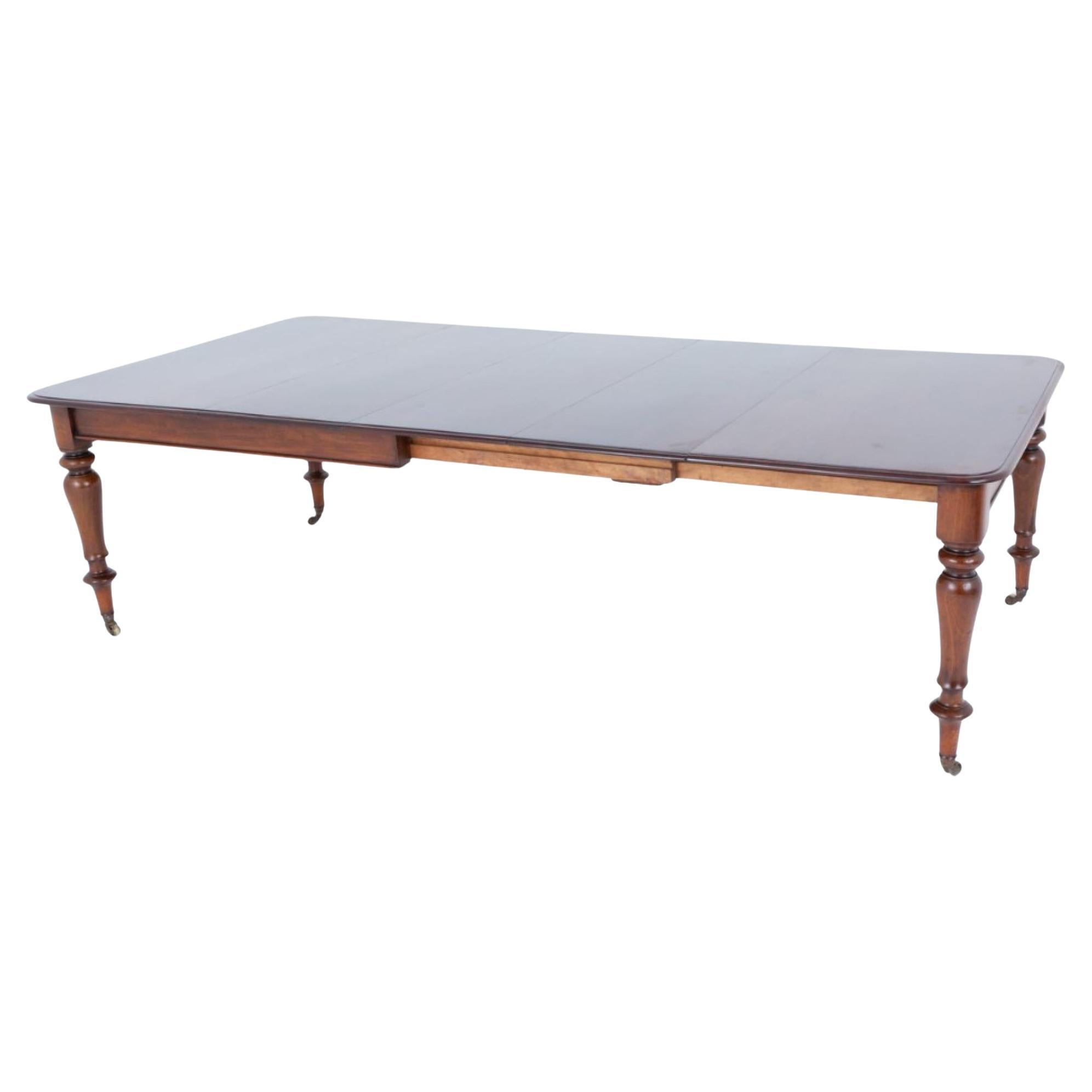 Victorian Dining Table Mahogany Extending 12 Seater 1860