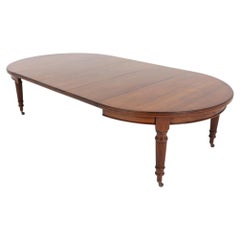 Victorian Dining Table Walnut Extending Gillows Legs 10 Seater 1880