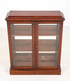 Victorian Display Cabinet Glazed Bookcase circa 1890