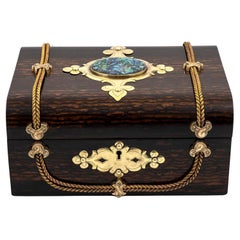Antique Victorian Dome Top Coromandel Jewellery Box