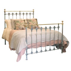 Victorian Double Antique Bed in Blue Verdigris MD108