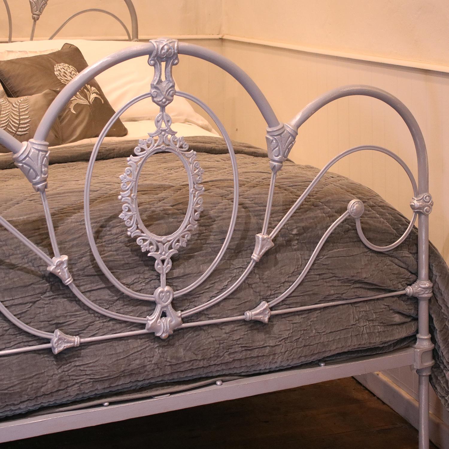Victorian Double Antique Bed in Silver MD109 at 1stDibs