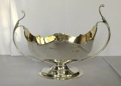 Victorian Double-Handled Two-Lipped Gravy Boat in Sterling Silver