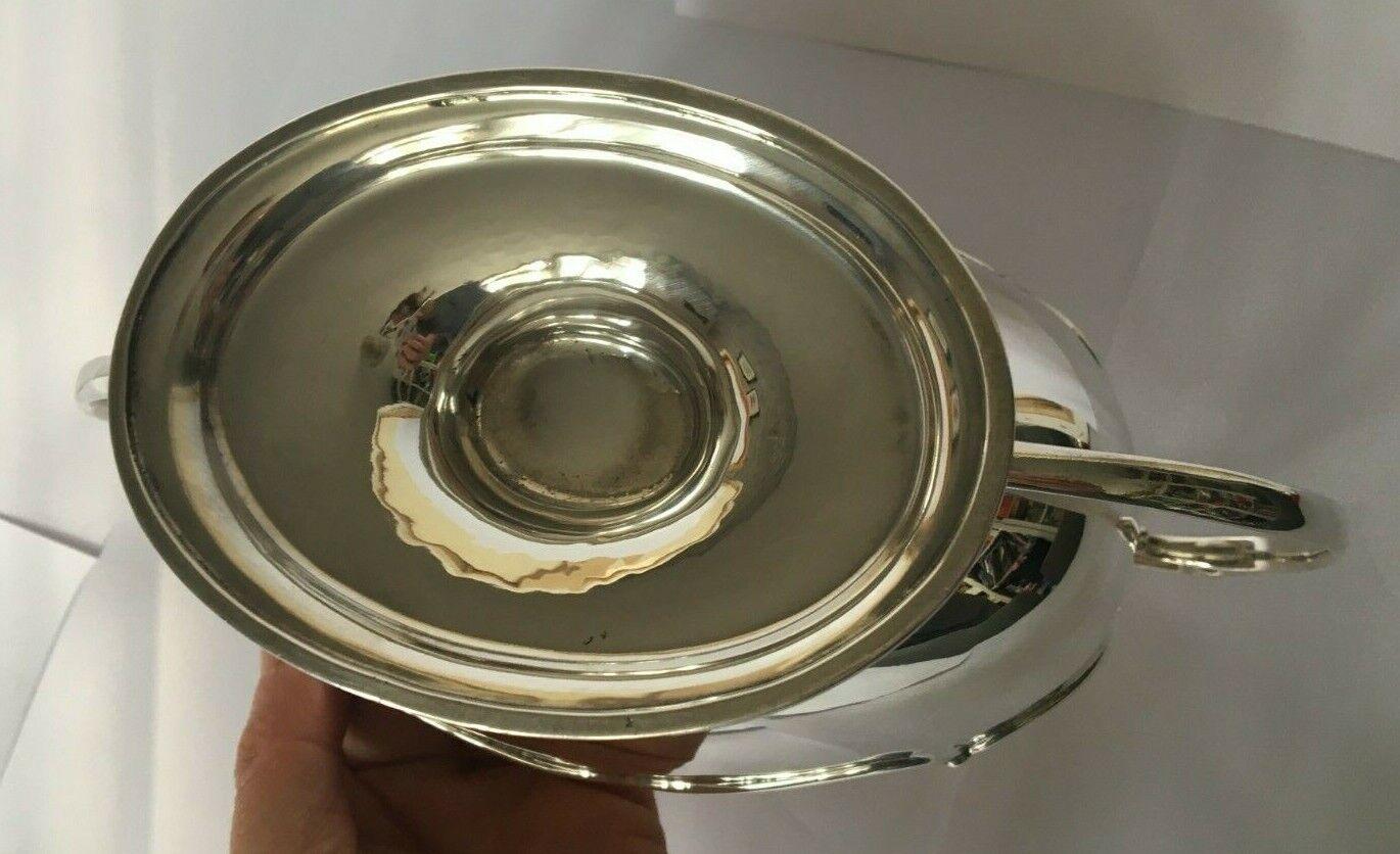 Salsiera vittoriana a due manici e due lembi in argento Sterling in vendita 1