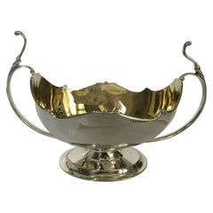 Salsiera vittoriana a due manici e due lembi in argento Sterling