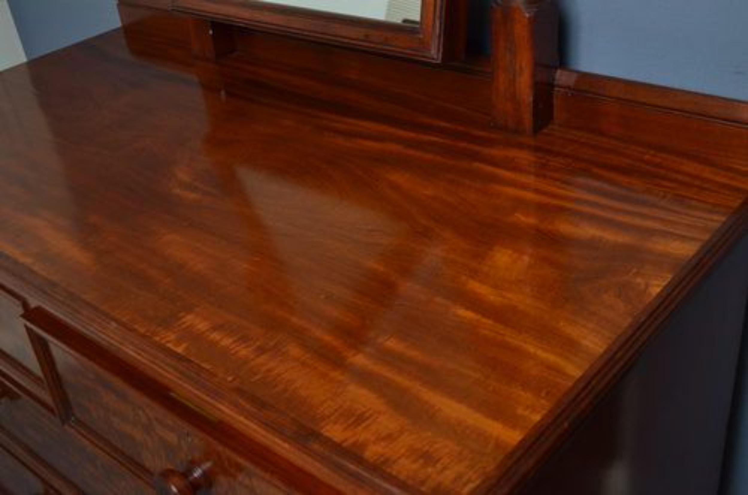 Mahogany Victorian Dressing Chest in the Manner of Gillows For Sale