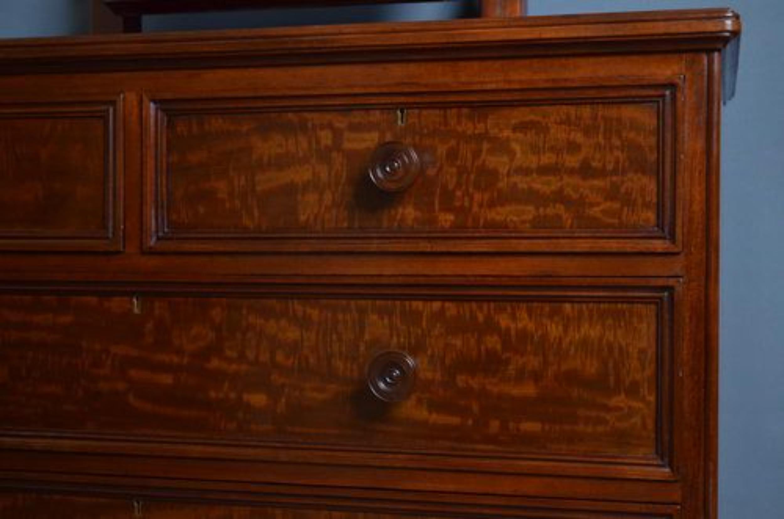 Victorian Dressing Chest in the Manner of Gillows For Sale 1
