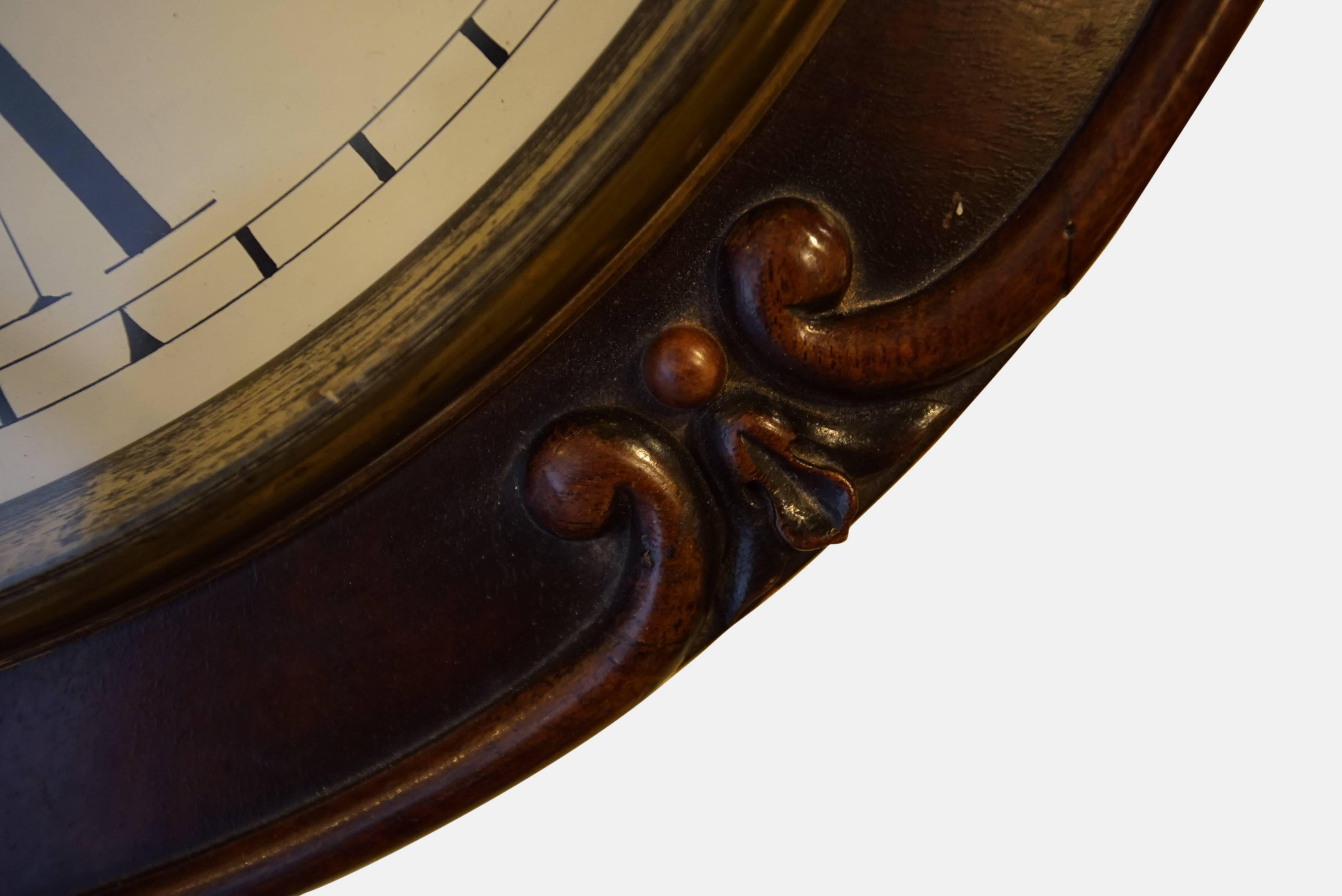 Victorian Drumhead Dial Clock 1