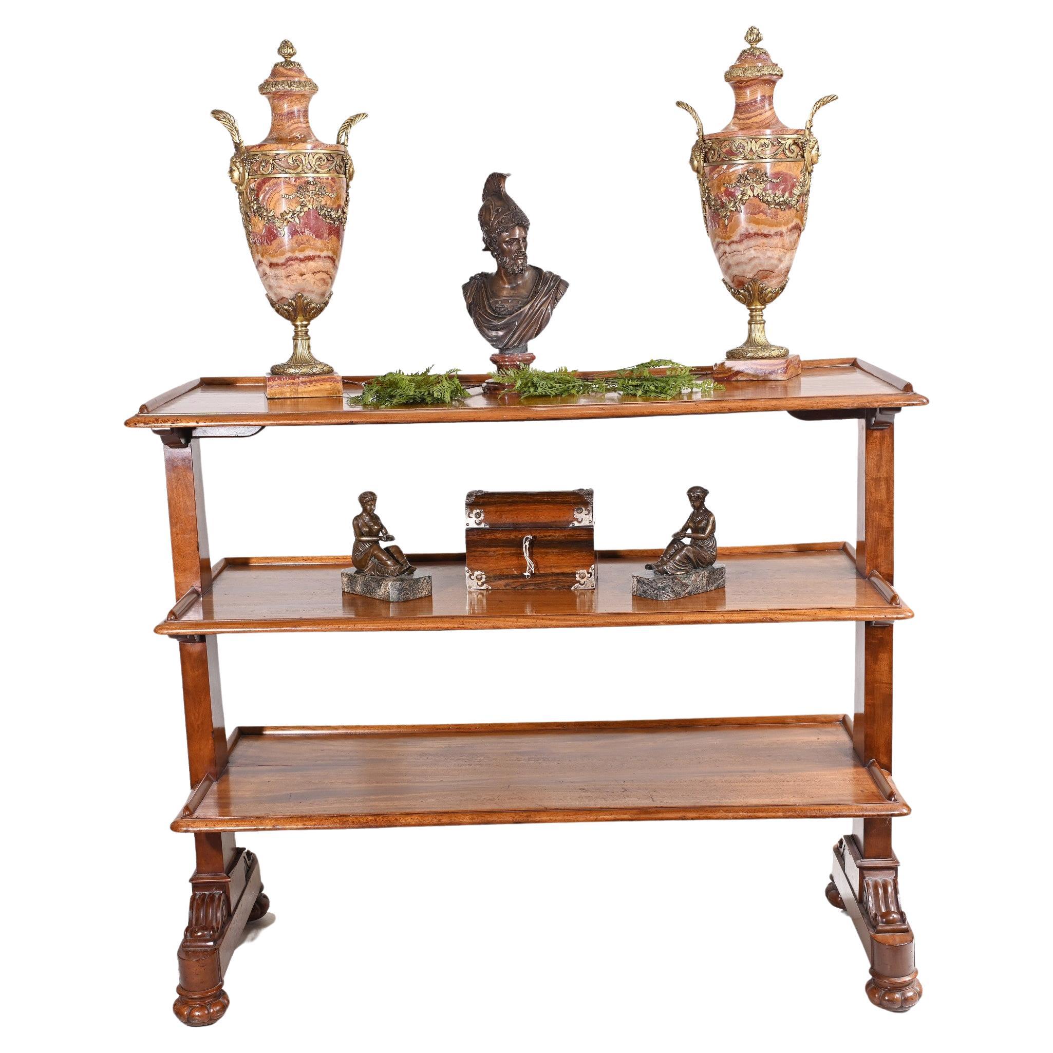 Libreria vittoriana Dumb Waiter Gillows and Co 1840