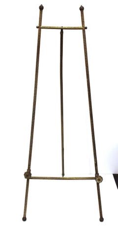 Victorian Easel in Woven Brass