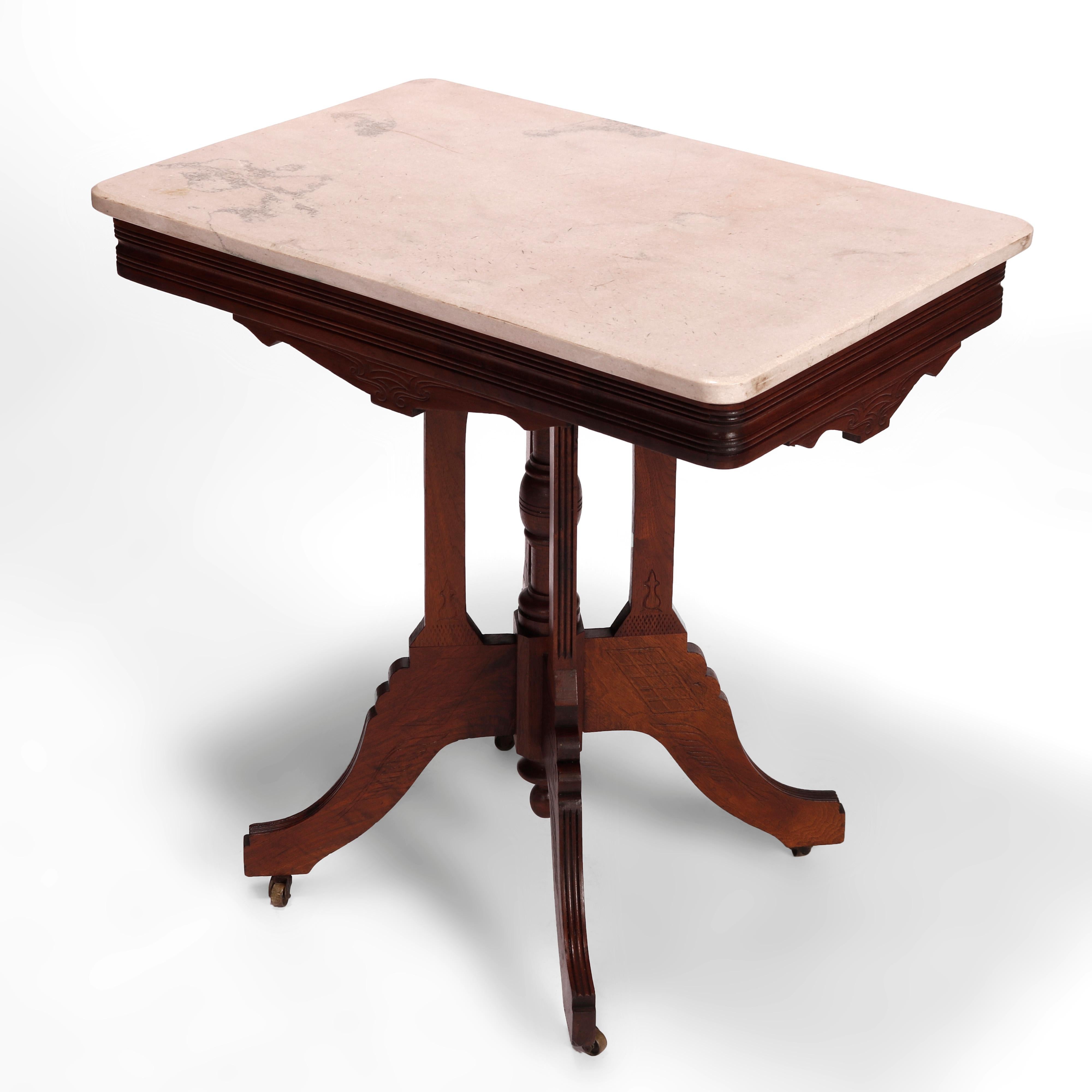 eastlake marble top table