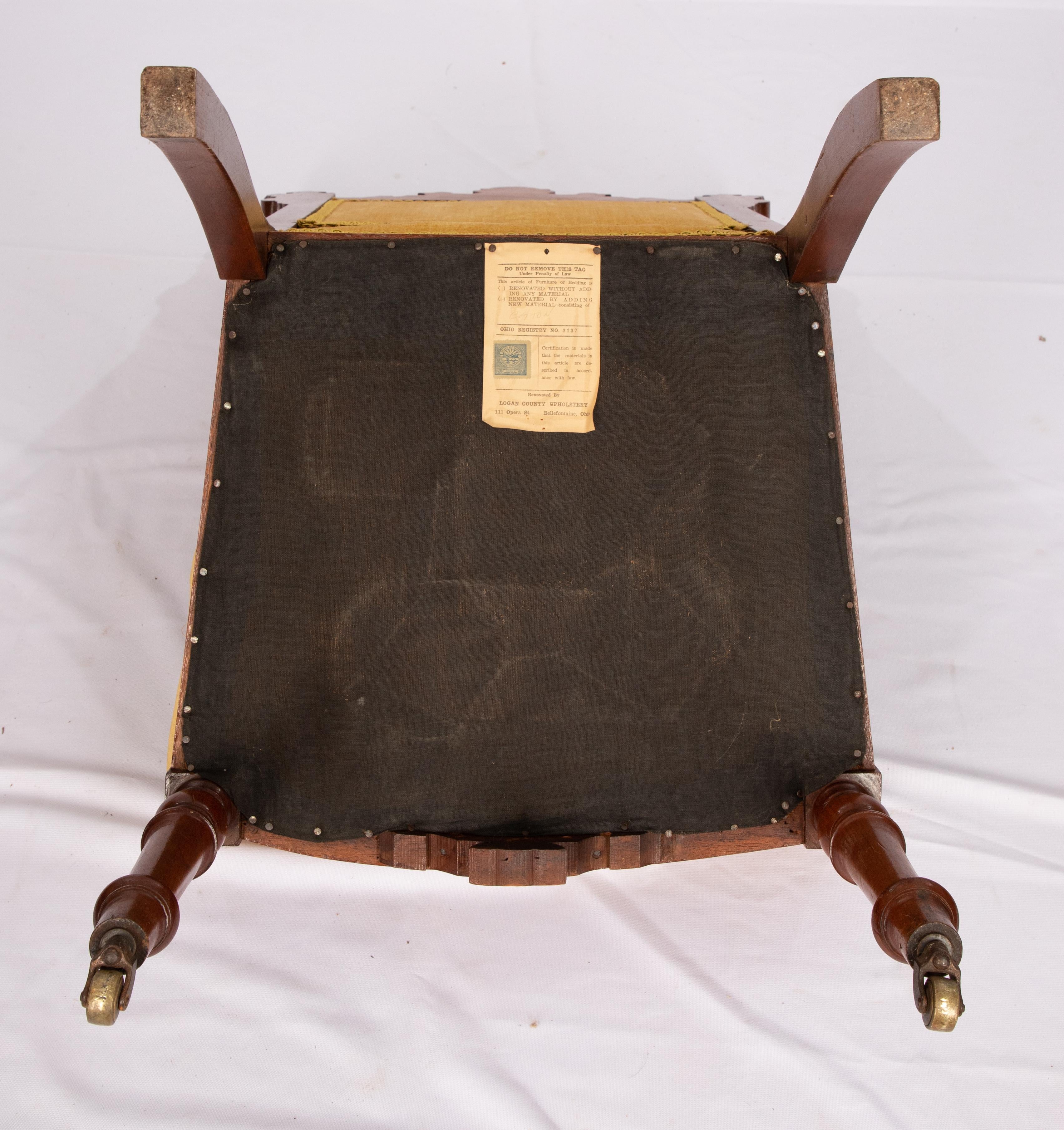 Wood Victorian Eastlake Parlor Chair For Sale