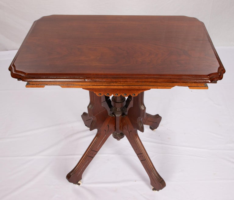 Victorian Eastlake Parlor Table For Sale at 1stDibs