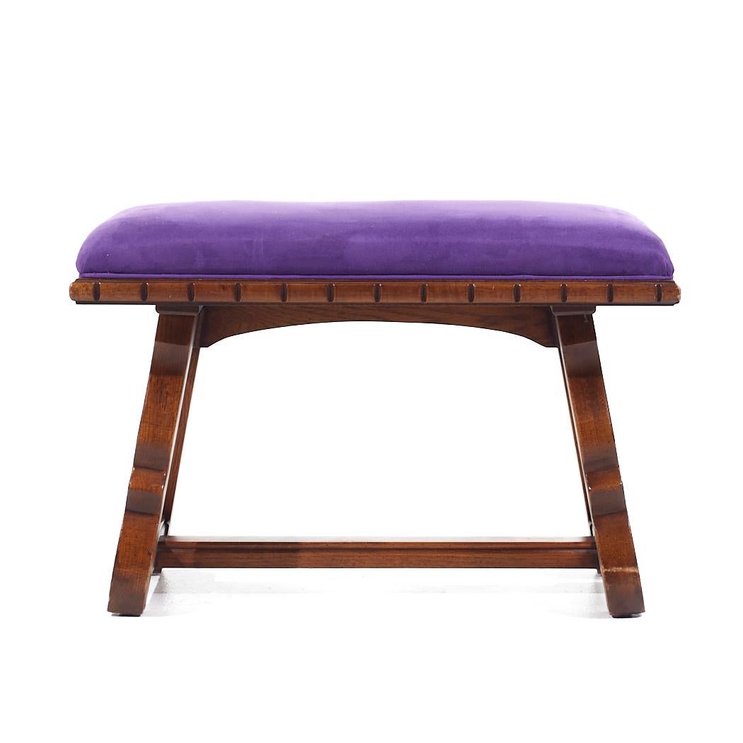 Victorian Eastlake Walnut Stool Bench - Pair For Sale 1