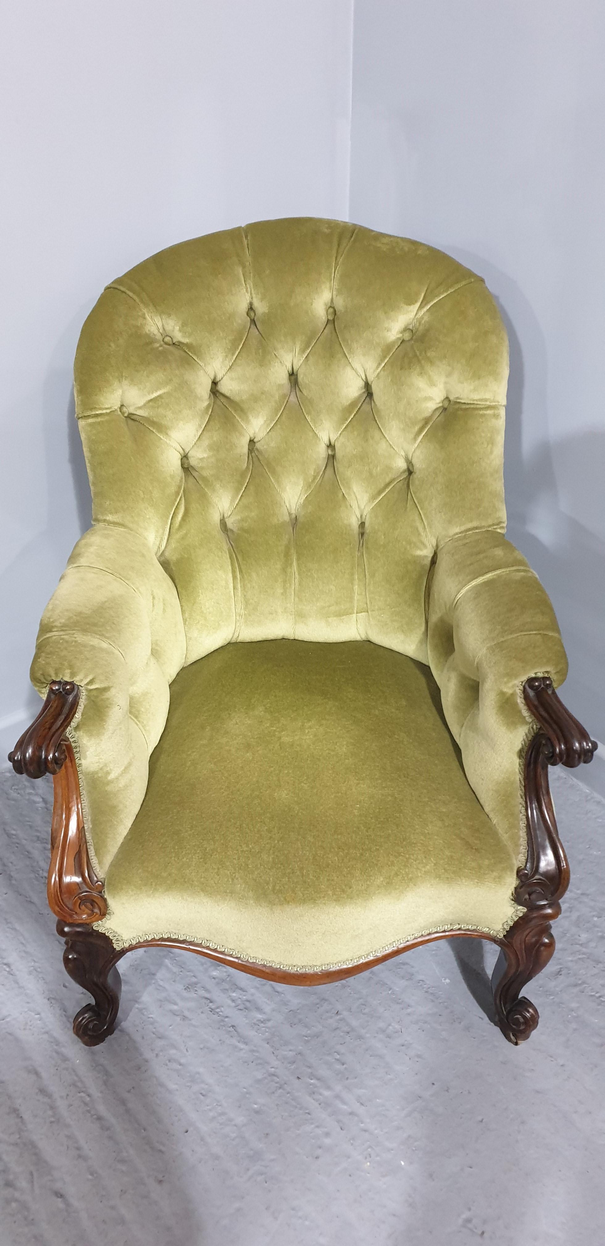 Silla de biblioteca victoriana Victoriano temprano en venta